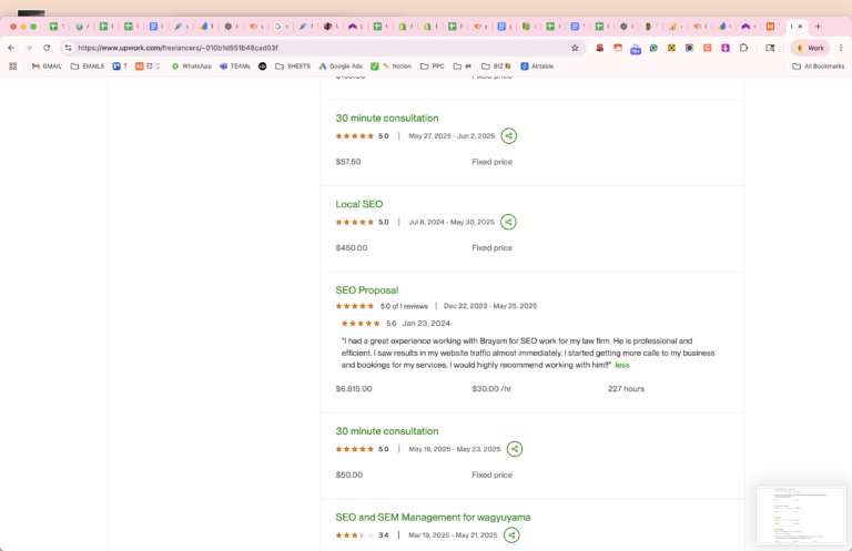 Client review of Brayam Rodriguez